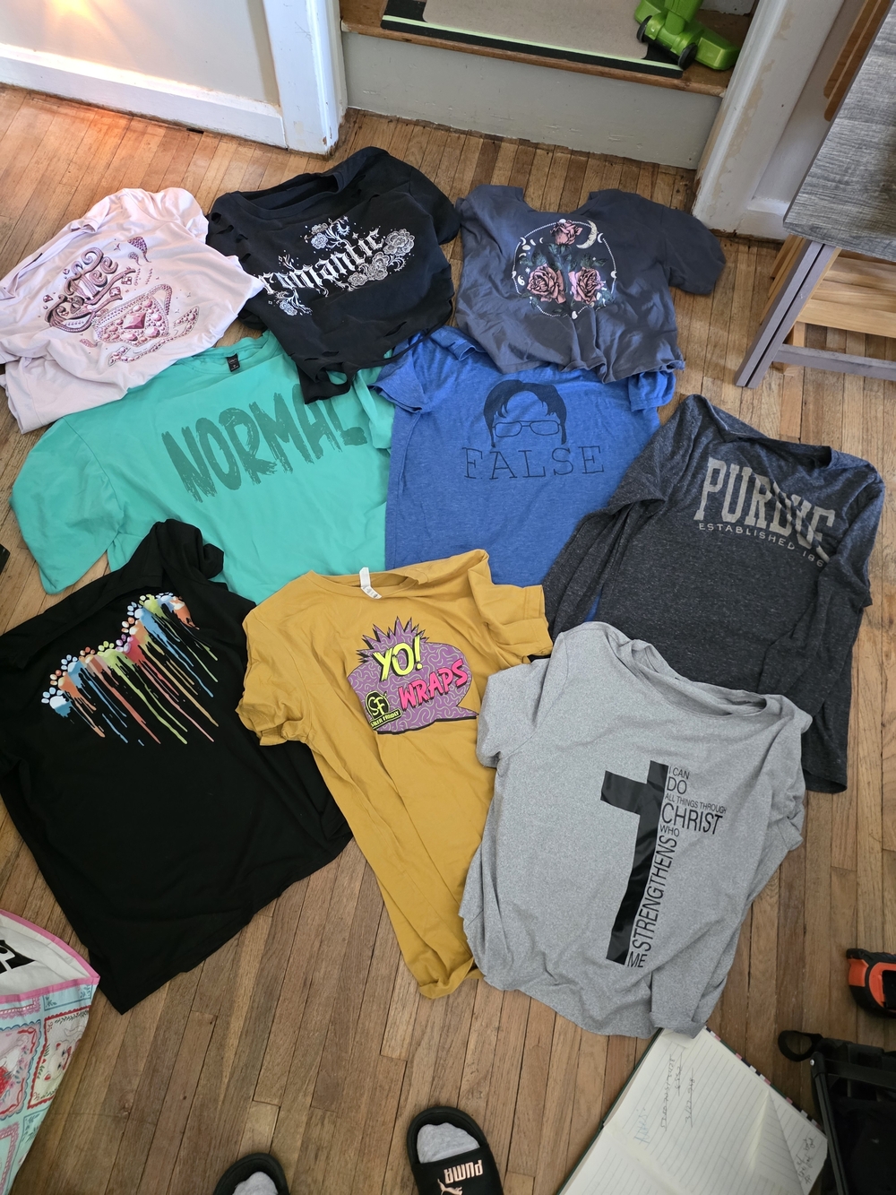 10 Assorted Womens/Juniors Graphic T-Shirt Pack - Multicolor